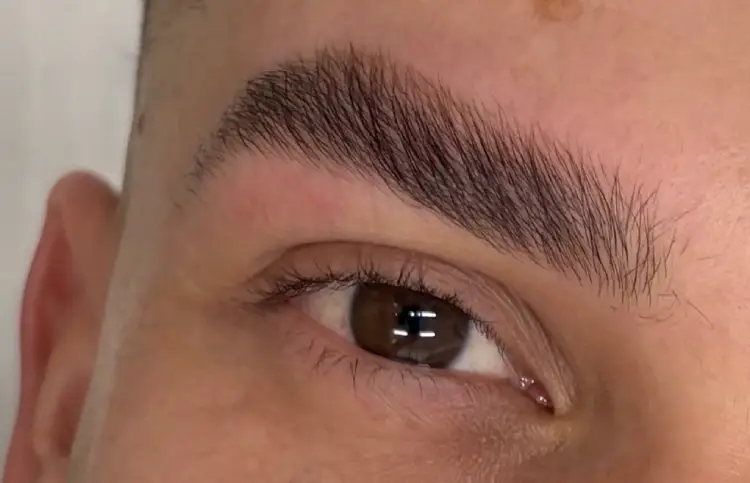 Despues de laminado de cejas