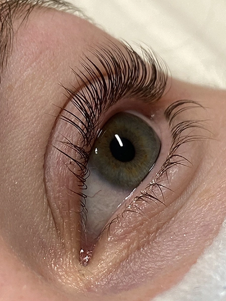 Despues de lifting de pestañas